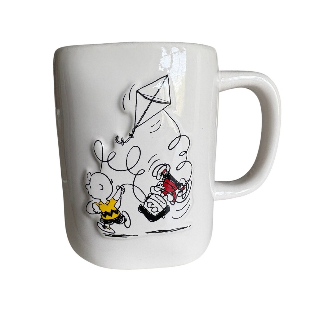 Rae Dunn Peanuts 75th Anniversary Charlie Brown Mug Everything Seems Fine